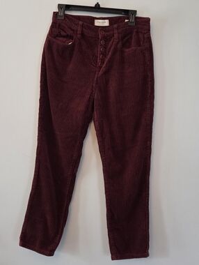PacSun Vintage Icon Burgundy Corduroy In Button-Fly Style